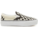 Vans Classic Slip-On Platform Skate Shoes - Black/White (Checkerboard)