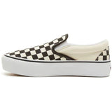 Vans Classic Slip-On Platform Skate Shoes - Black/White (Checkerboard)