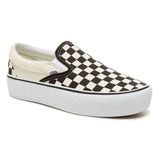 Vans Classic Slip-On Platform Skate Shoes - Black/White (Checkerboard)