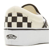 Vans Classic Slip-On Platform Skate Shoes - Black/White (Checkerboard)