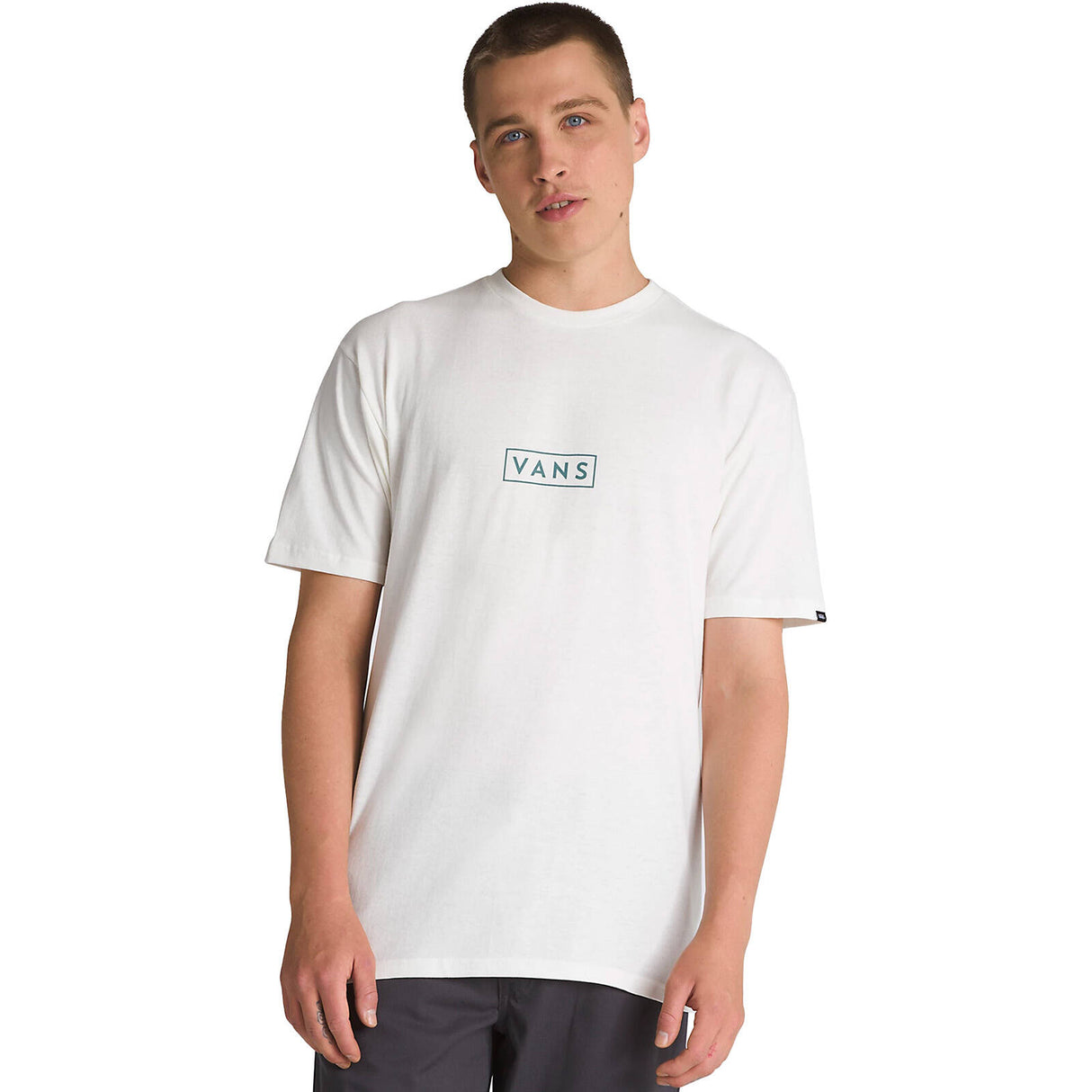 Vans Classic Easy Box T Shirt - Marshmallow/North Atlantic