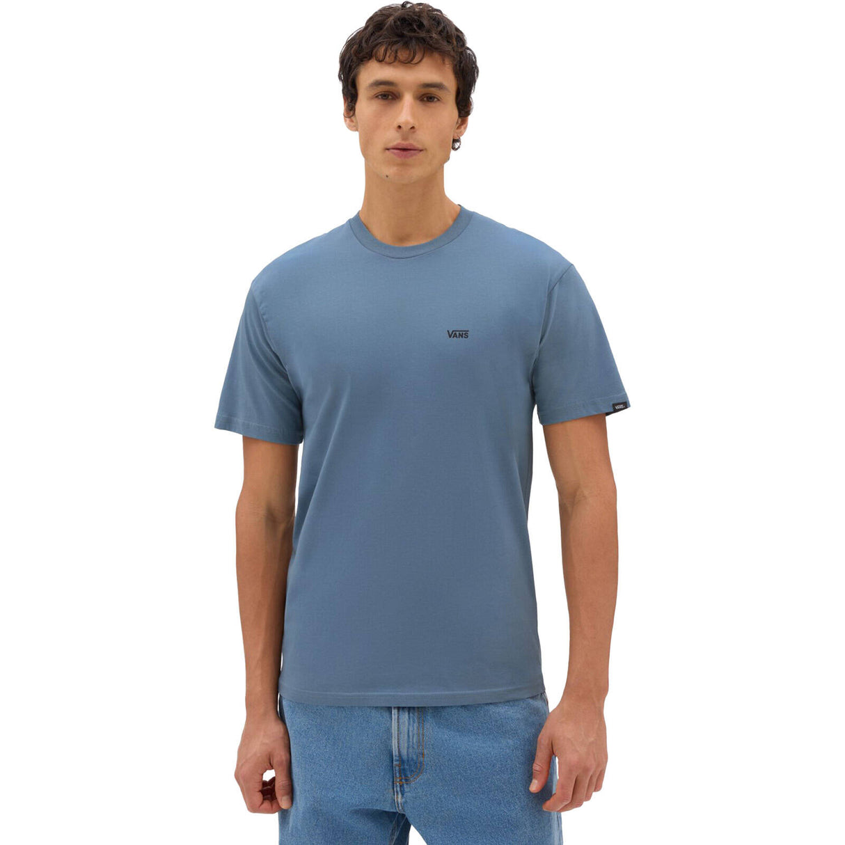 Vans Left Chest Logo T Shirt - Blue Mirage