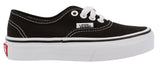 Vans Authentic Kids Skate Shoes - Black/True White J10