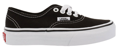 Vans Authentic Kids Skate Shoes - Black/True White J10