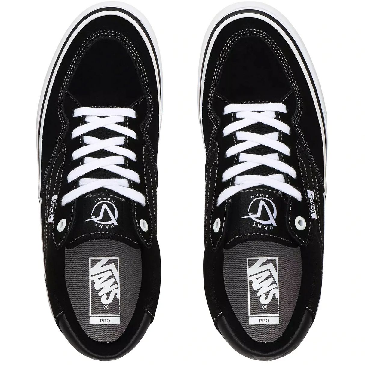 Vans Rowan Pro Skate Shoes - Black/White