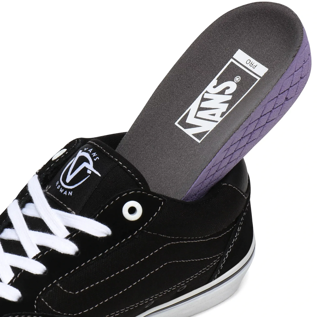 Vans Rowan Pro Skate Shoes - Black/White