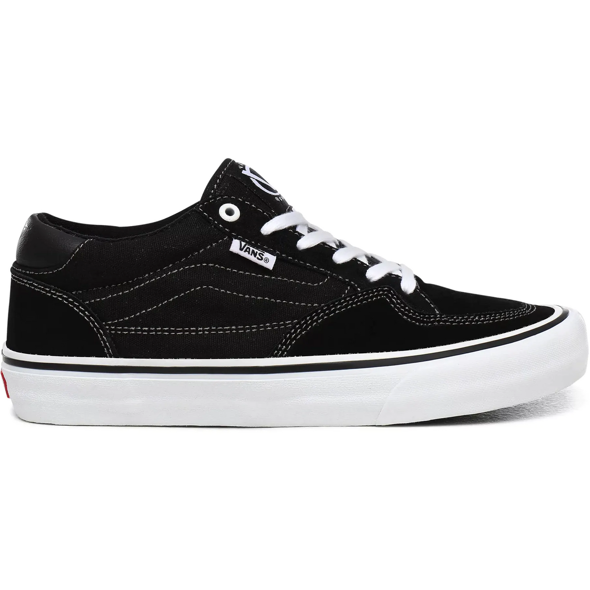 Vans Rowan Pro Skate Shoes - Black/White UK 5