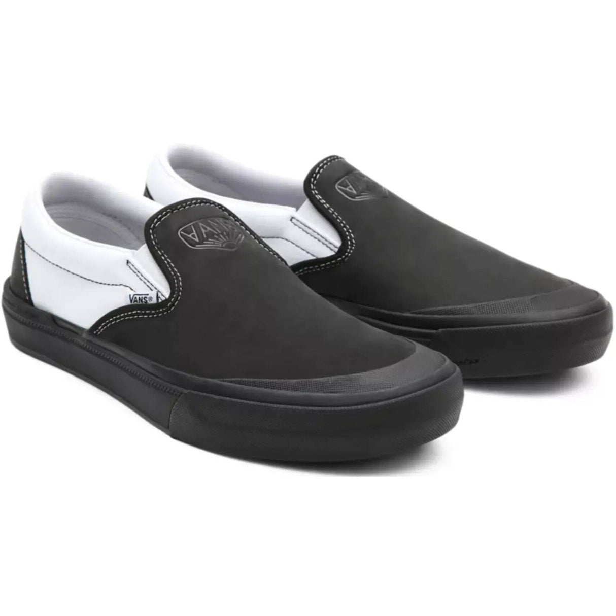 Vans BMX (Dak) Slip-On Skate Shoes - Black/White