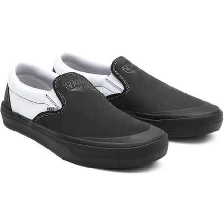 Vans BMX (Dak) Slip-On Skate Shoes - Black/White