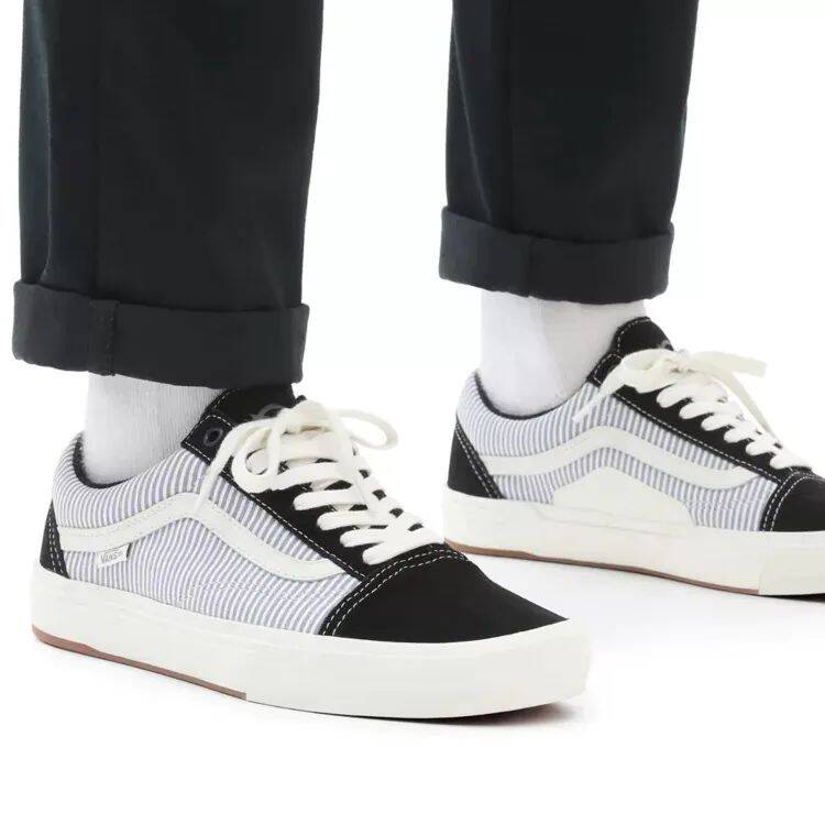 Vans BMX Old Skool (Federal) Skate Shoes - Black/Blue Pinstripe