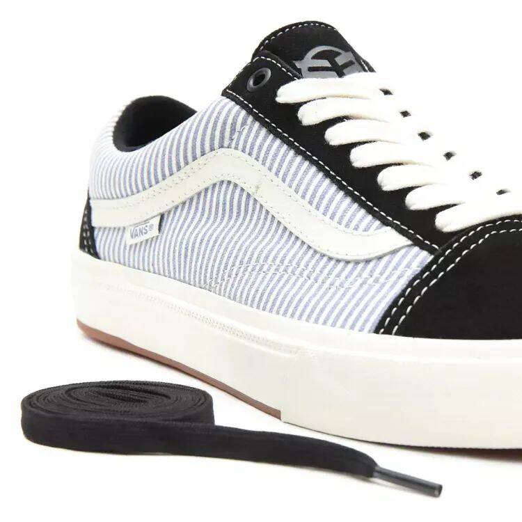 Vans BMX Old Skool (Federal) Skate Shoes - Black/Blue Pinstripe