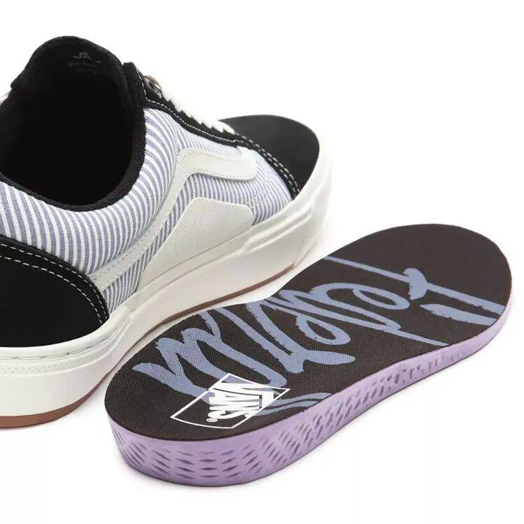 Vans BMX Old Skool (Federal) Skate Shoes - Black/Blue Pinstripe