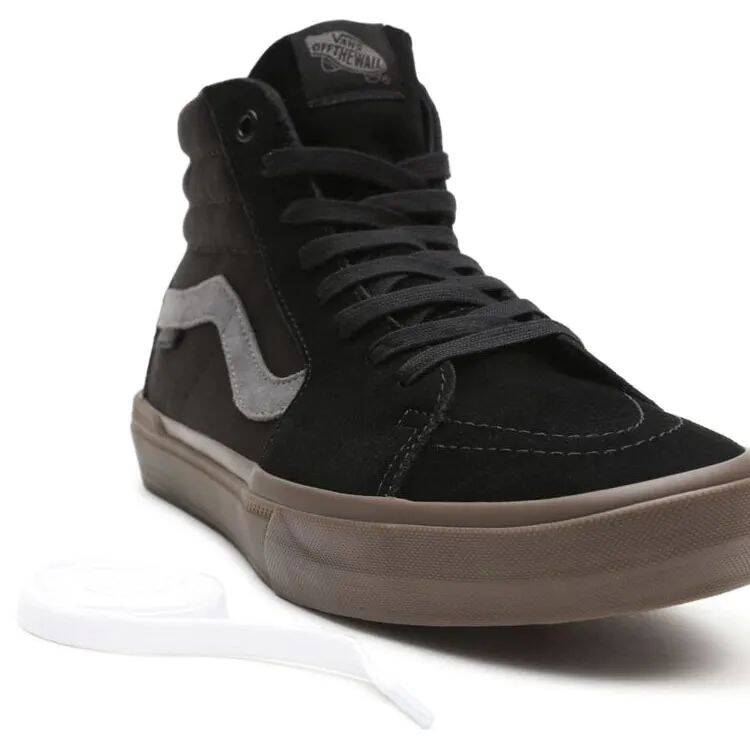 Vans BMX Sk8-Hi High-Top Skate Shoes - Black/Dark Gum