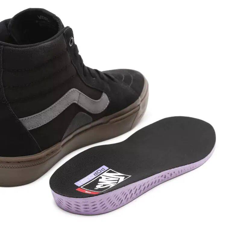 Vans BMX Sk8-Hi High-Top Skate Shoes - Black/Dark Gum