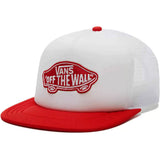 Vans Classic Patch Trucker Cap - White/High Risk Red