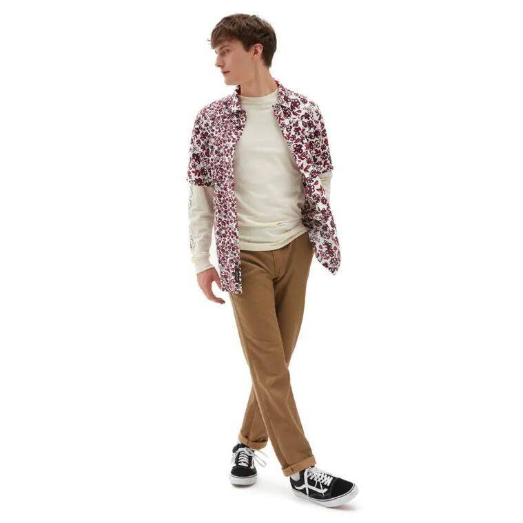 Vans Micro Dazed Egg Long Sleeve T Shirt - Seedpearl
