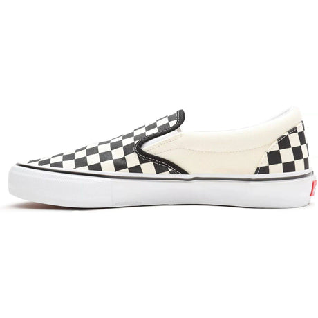 Vans Skate (Checkerboard) Slip-On Skate Shoes - Black/Off White
