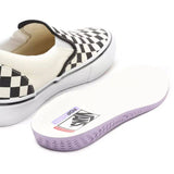 Vans Skate (Checkerboard) Slip-On Skate Shoes - Black/Off White