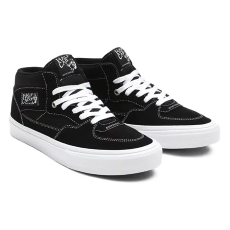Vans Skate Half Cab Skate Shoes - Black/White