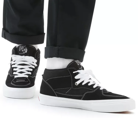 Vans Skate Half Cab Skate Shoes - Black/White