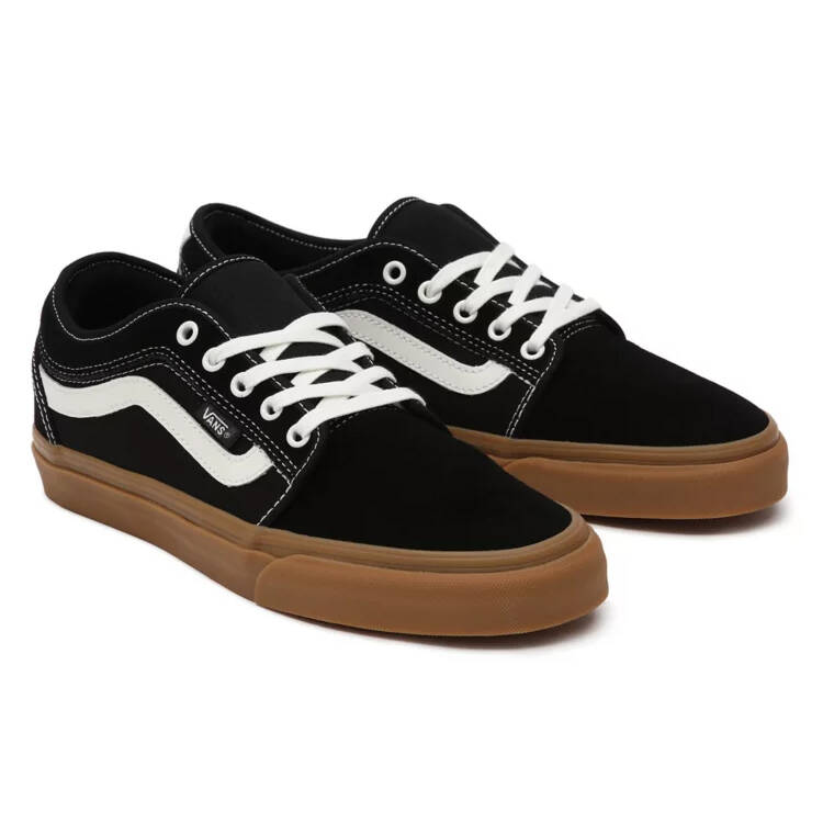 Vans Chukka Low Sidestripe Skate Shoes - Black/Gum