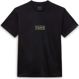 Vans Classic Easy Box T Shirt - Black/White/Old Gold