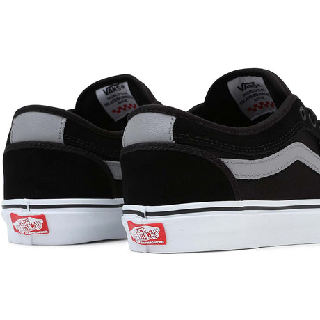 Vans Chukka Low Sidestripe Skate Shoes - Black/Grey/White