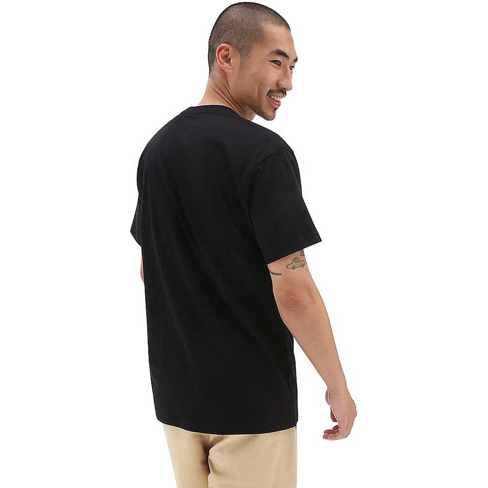 Vans Left Chest Logo T Shirt - Black/Evening Primrose