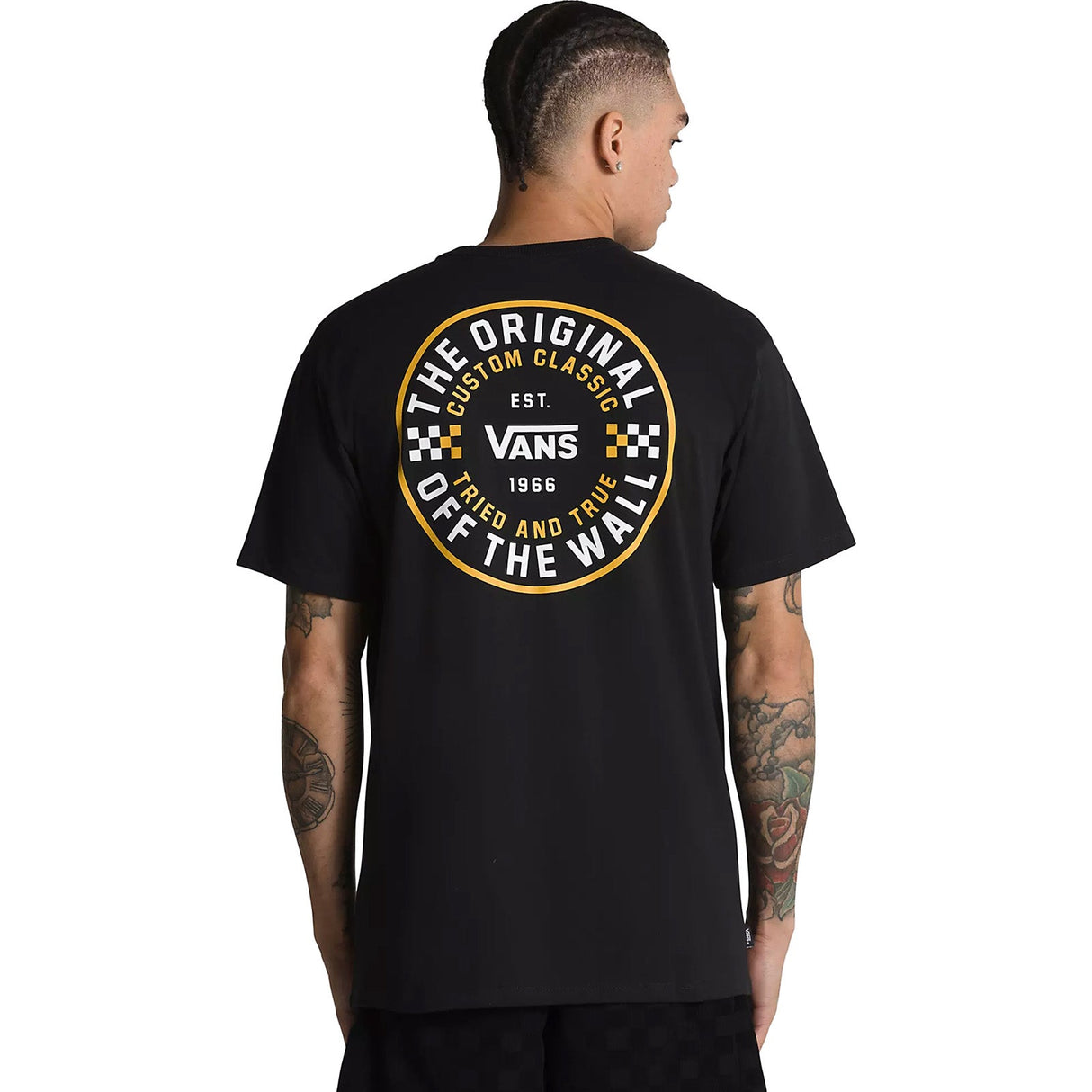 Vans Off The Wall Checker Circle T Shirt - Black