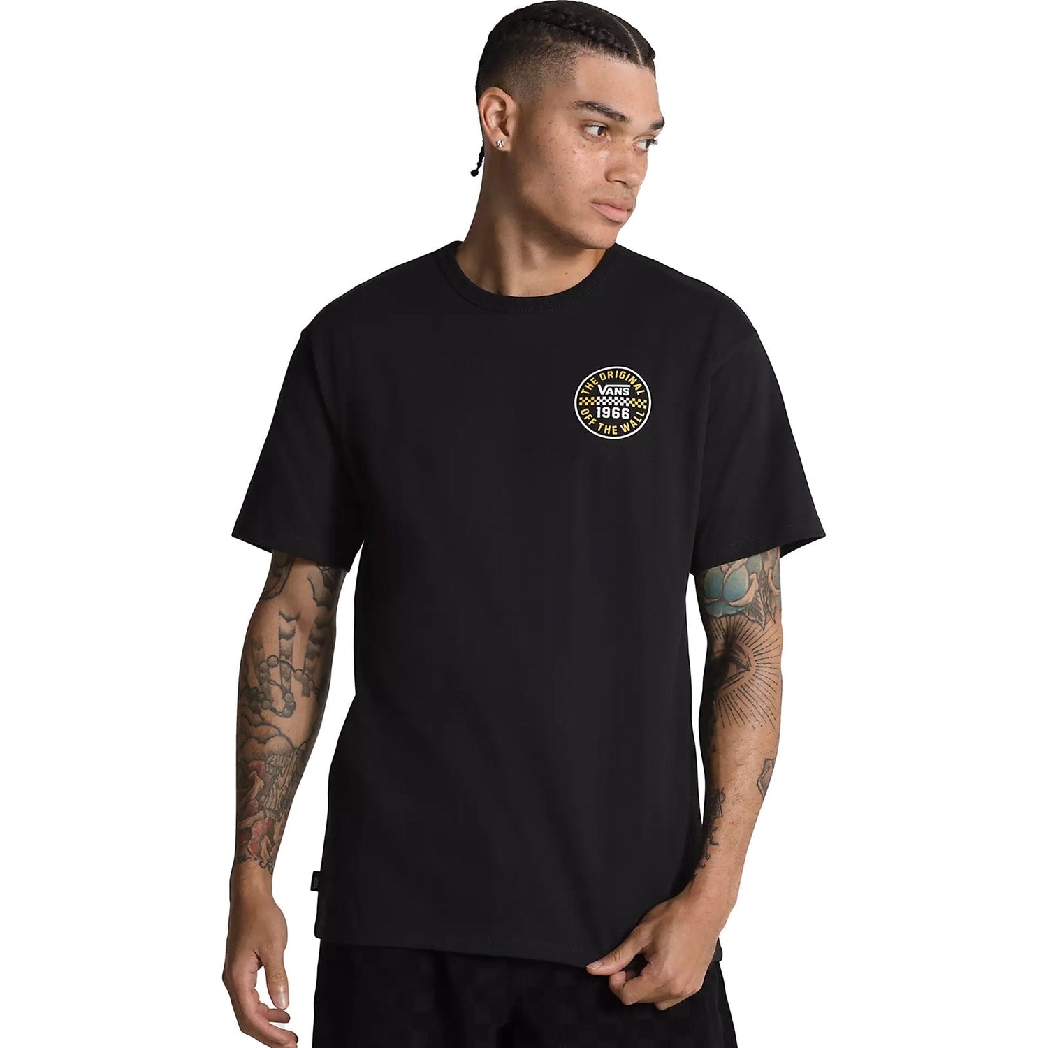 Vans Off The Wall Checker Circle T Shirt - Black