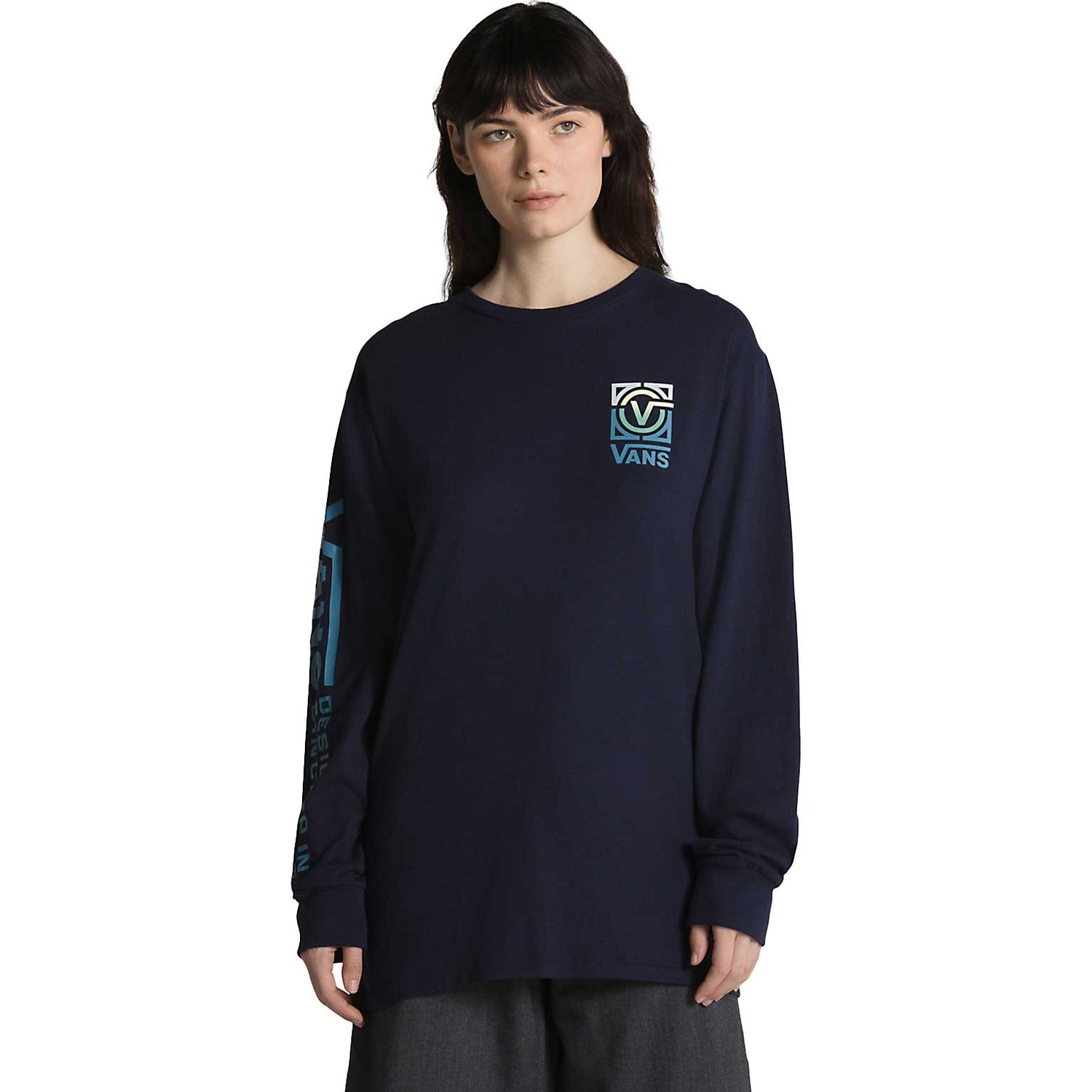 Vans Veesta L/S T Shirt - Navy