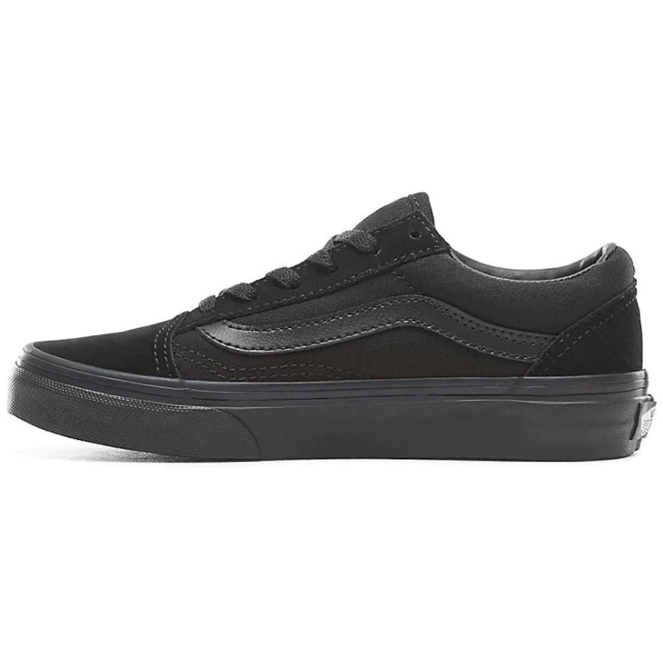 Vans Old Skool Kids Skate Shoes - Black/Black