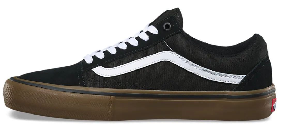 Vans Old Skool Pro Skate Shoes - Black/White/Medium Gum
