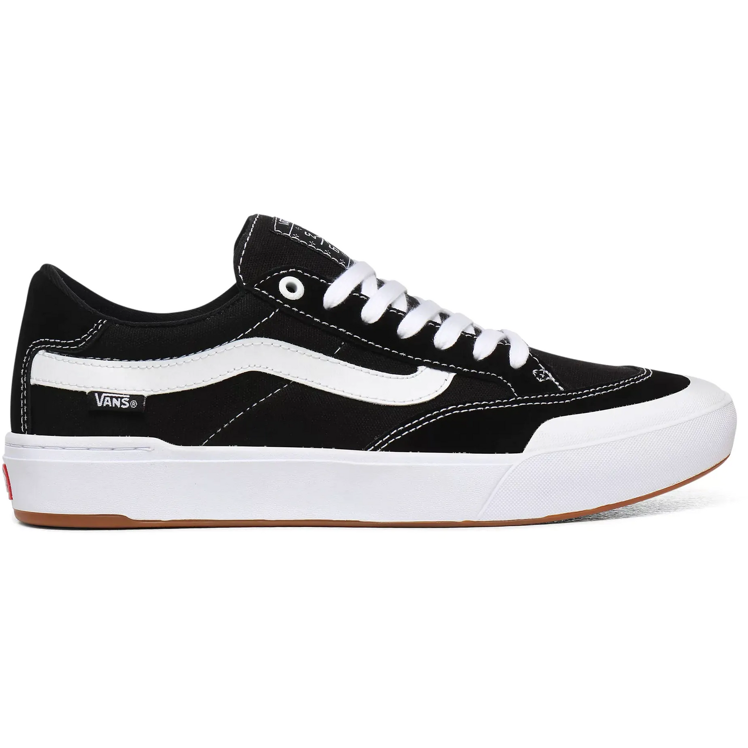 Vans Berle Pro Skate Shoes - Black/True White