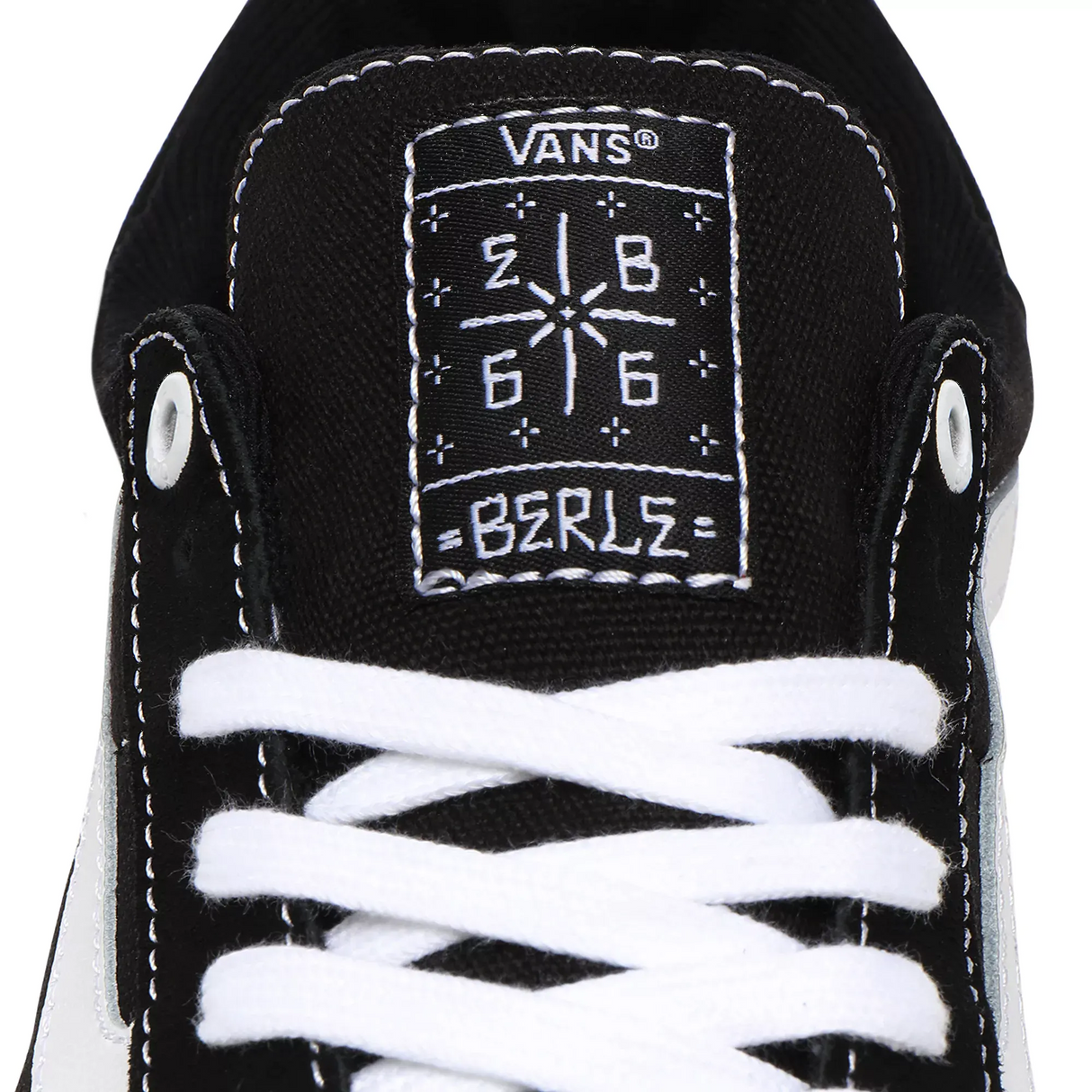 Vans Berle Pro Skate Shoes - Black/True White
