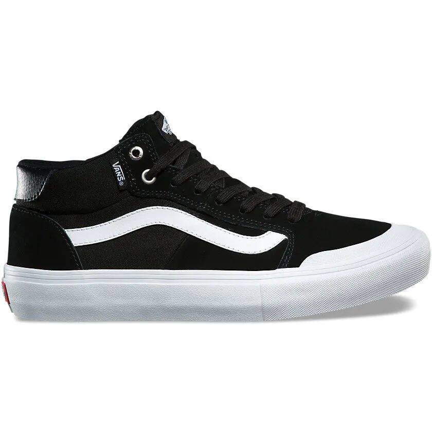 Vans Style 112 Mid Pro Skate Shoes - Black/White
