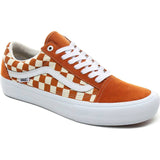 Vans Old Skool Pro (Checkerboard) Skate Shoes - Golden Oak