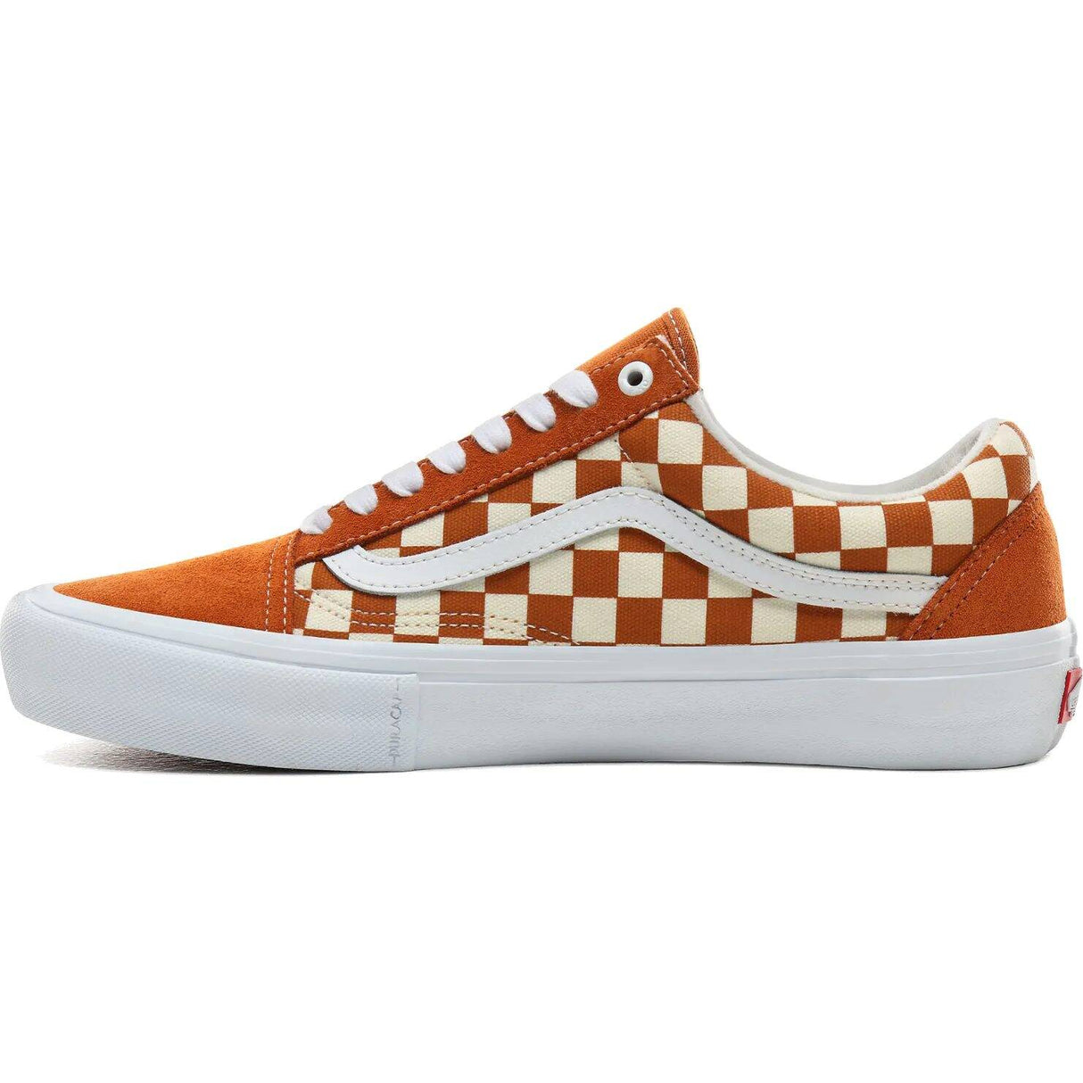 Vans Old Skool Pro (Checkerboard) Skate Shoes - Golden Oak