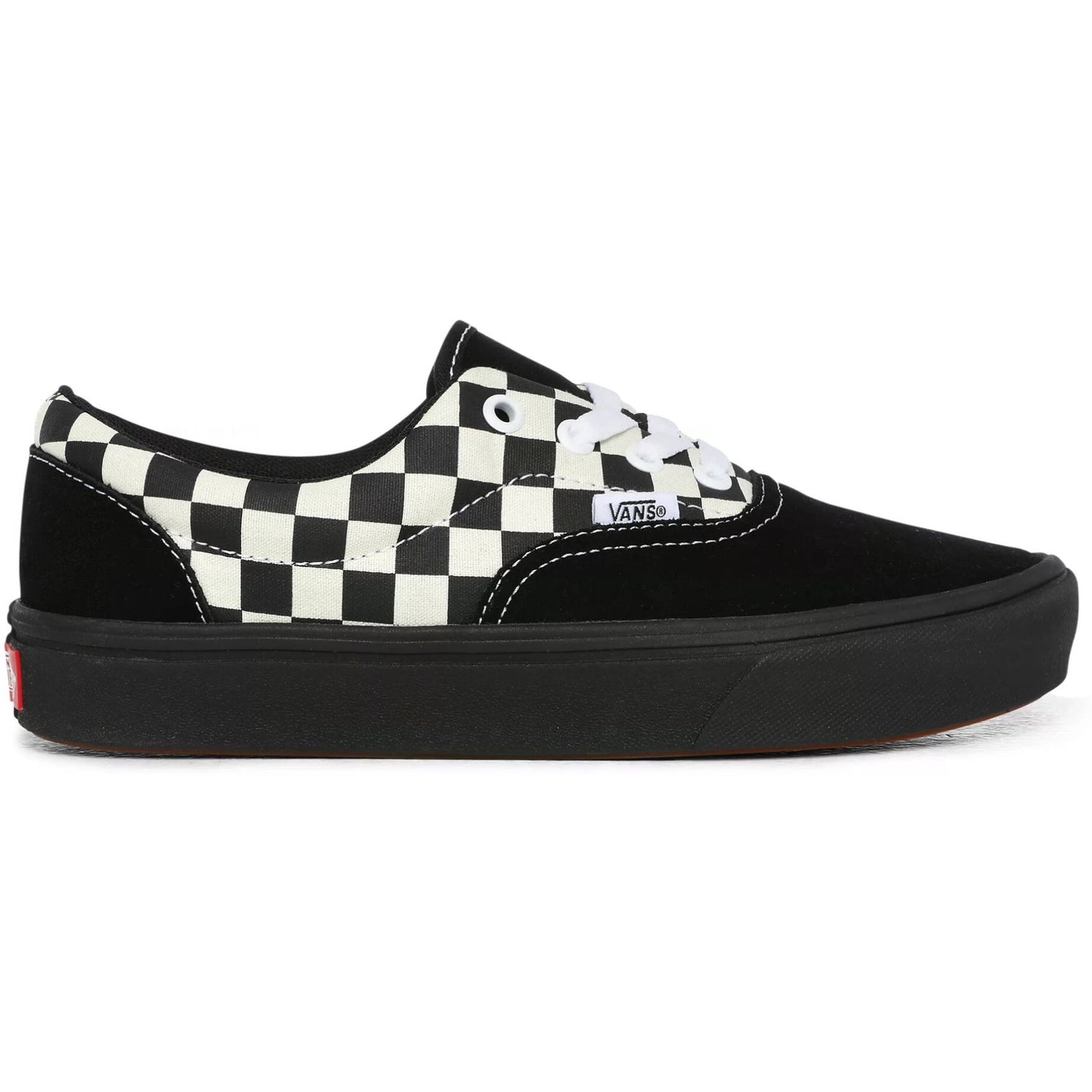 Vans ComfyCush Era Skate Shoes - (Mixed Media) Antique White/Black UK 3