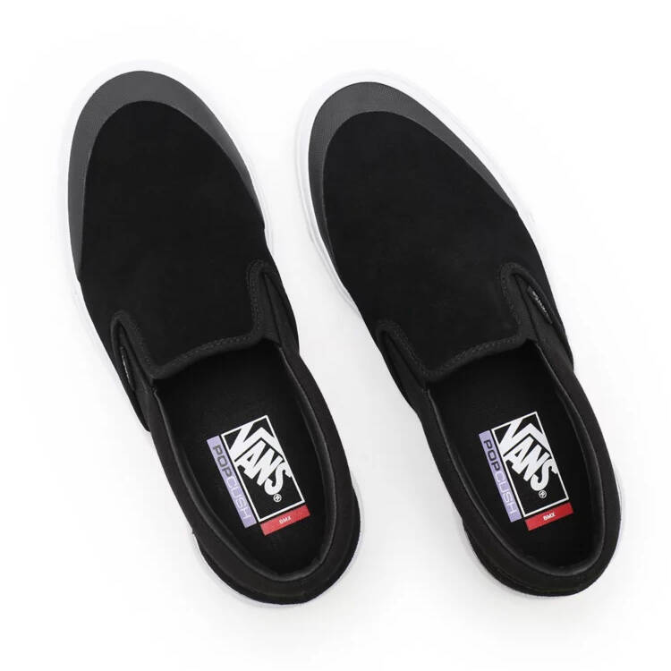 Vans BMX Slip-On Skate Shoes - Black/Grey/White