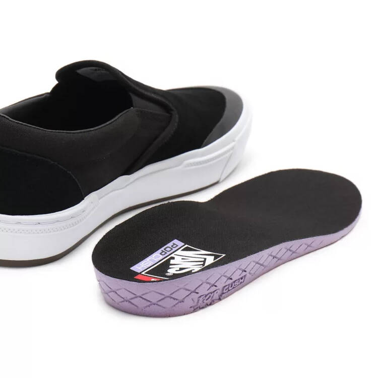 Vans BMX Slip-On Skate Shoes - Black/Grey/White
