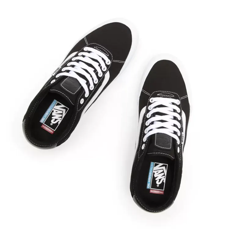 Vans Chima 2 (Canvas) Skate Shoes - Black/White