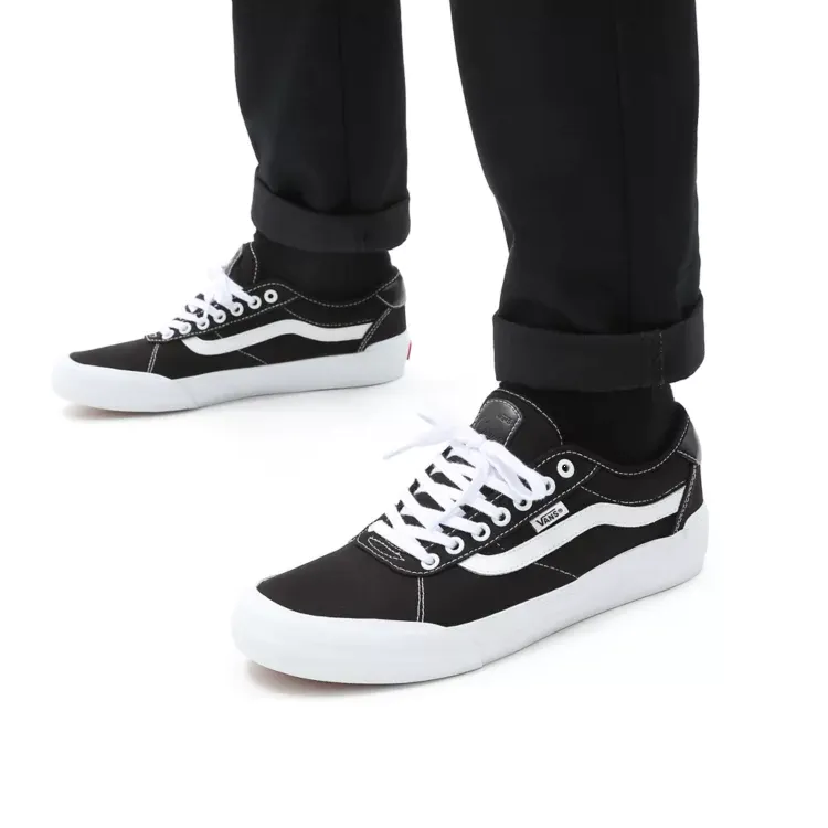 Vans Chima 2 (Canvas) Skate Shoes - Black/White