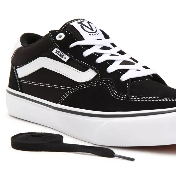 Vans Rowan Skate Shoes - Black/True White