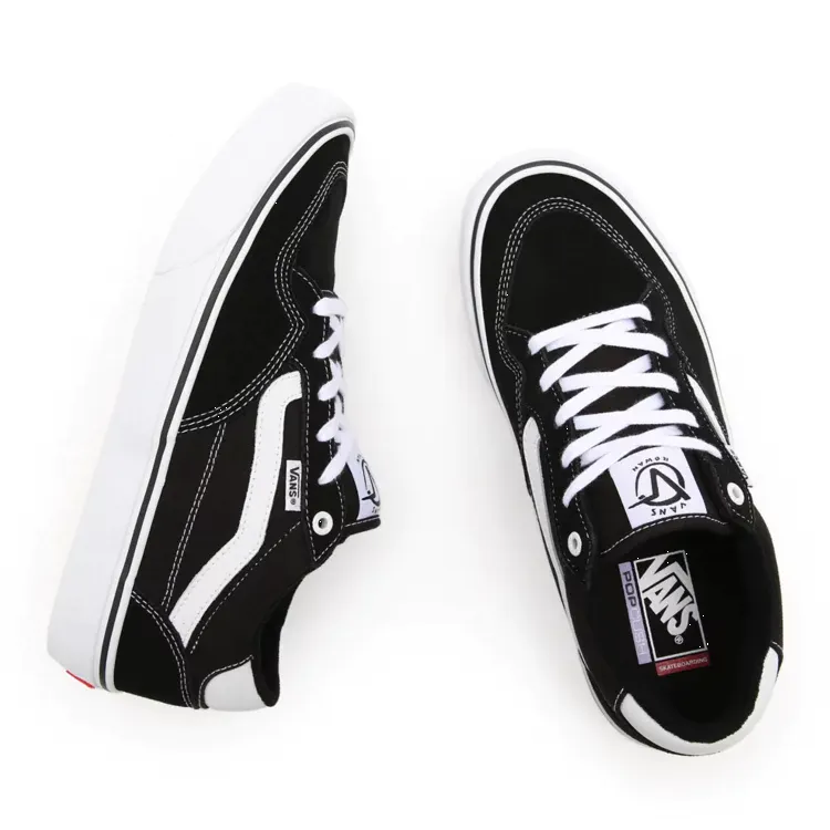 Vans Rowan Skate Shoes - Black/True White