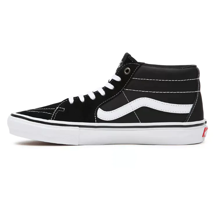 Vans Skate Grosso Mid Skate Shoes - Black/White/Emo Leather