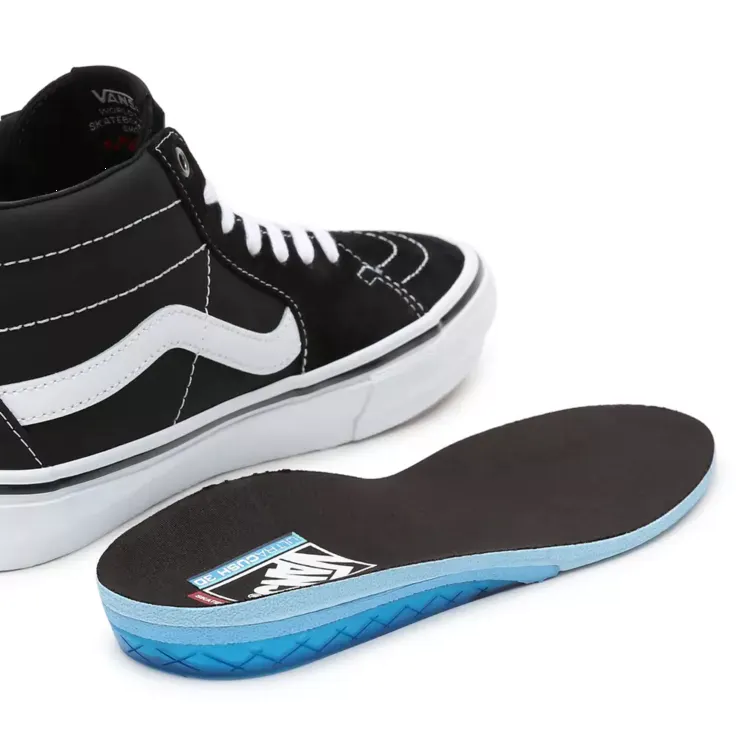 Vans Skate Grosso Mid Skate Shoes - Black/White/Emo Leather