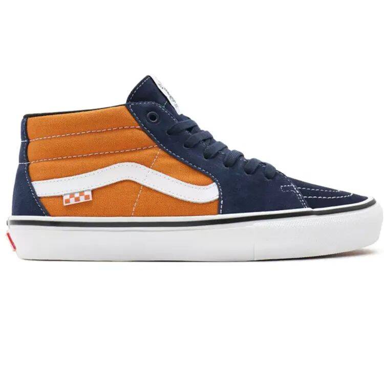 Vans Skate Grosso Mid Skate Shoes - Navy/Orange