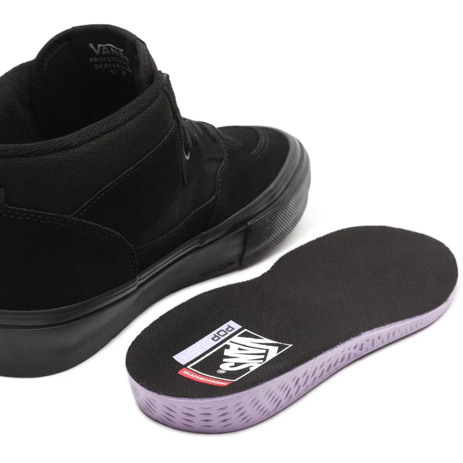 Vans Skate Half Cab Skate Shoes - Black/Black