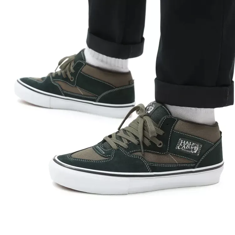 Vans Skate Half Cab Skate Shoes - Scarab/Military